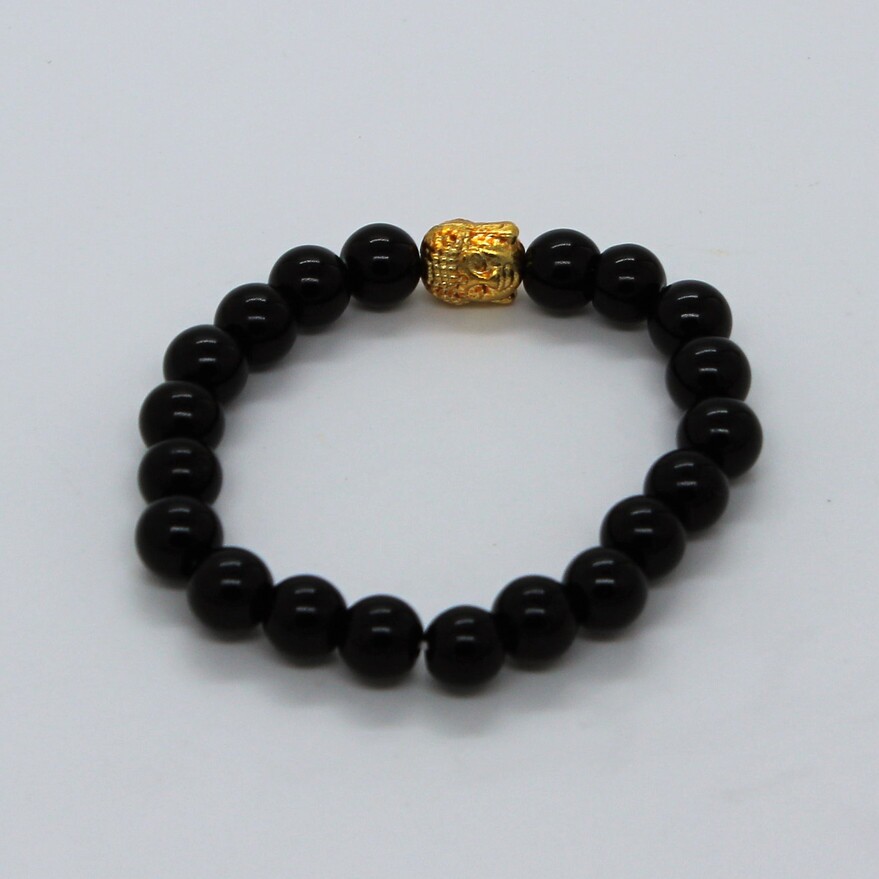 REAL OBSIDIAN BRACELET FOR BALANCE AND EMOTIONAL WELLBEING  Onegreen